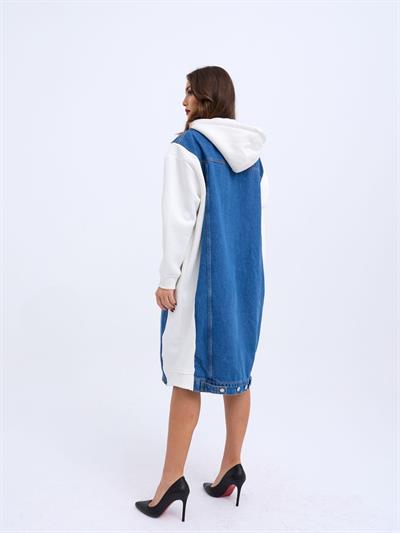 7188 UZUN KOT CEKET-EKRU