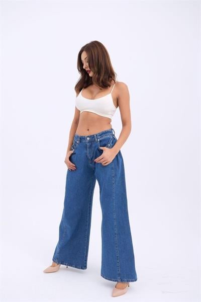 7233 KOT PANTOLON-MAVİ