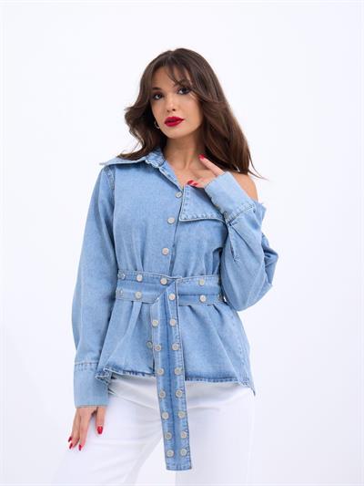 7308 KOT GÖMLEK-MAVİ