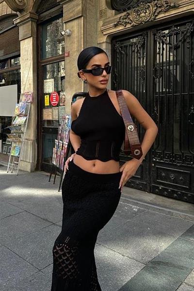 Adela Kroşe Etek Takım 9504-01