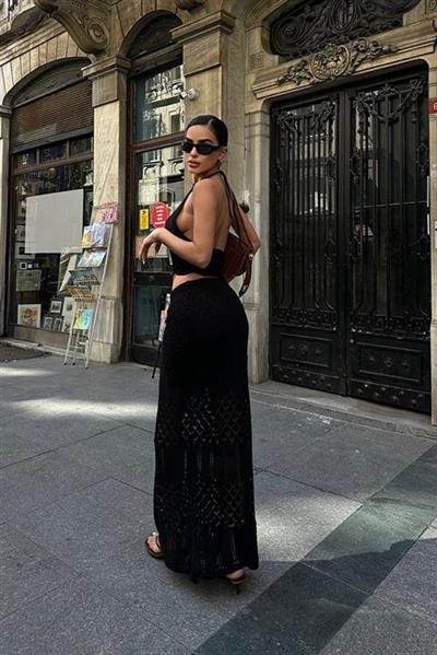 Adela Kroşe Etek Takım 9504-01