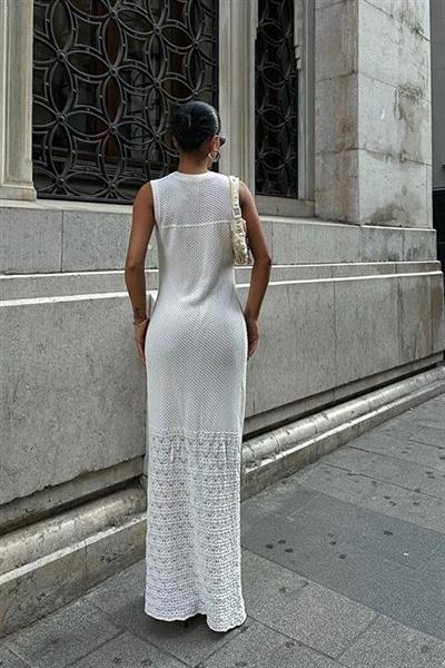 Afro Ajurlu Maksi Elbise 2796