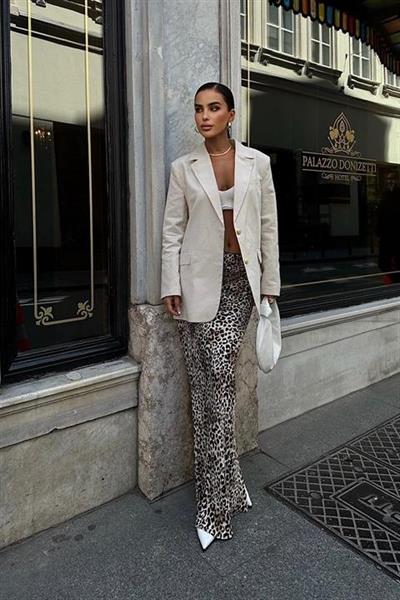 Agnes Blazer Keten Ceket  6105