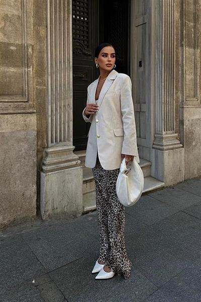 Agnes Blazer Keten Ceket  6105