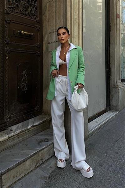 Agnes Blazer Keten Ceket  6105