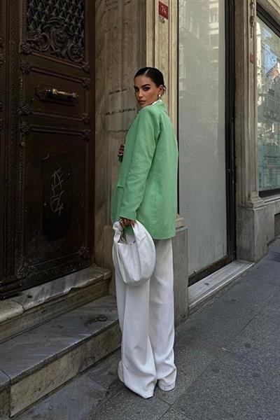 Agnes Blazer Keten Ceket  6105