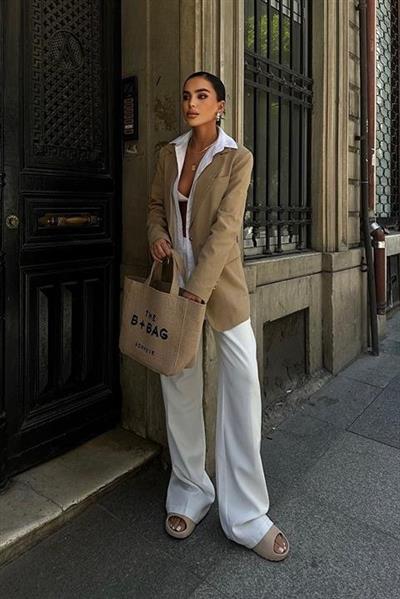 Agnes Blazer Keten Ceket  6105