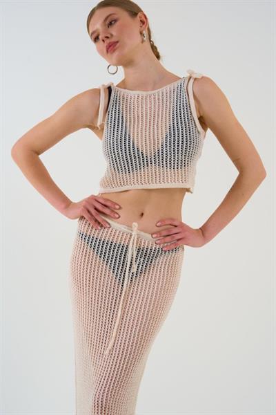 Ajurlu Takım - Krem