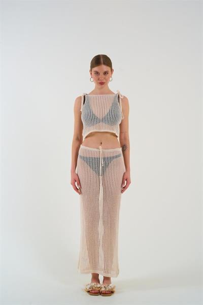 Ajurlu Takım - Krem