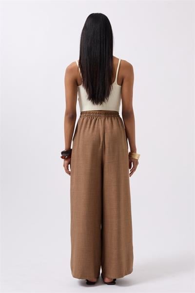 Aksesuar Detay Keten Pantolon