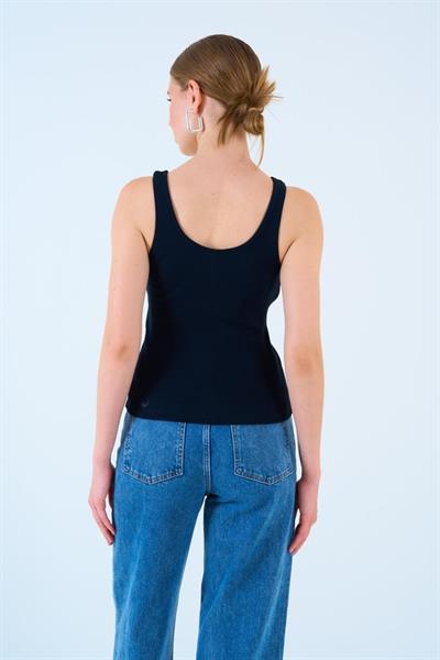 Aksesuarlı Atlet - Siyah