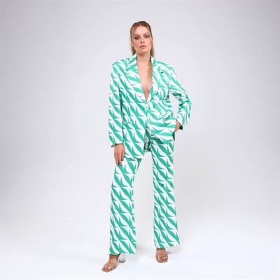 Akusti̇k Desenli̇ Di̇ji̇tal Baski Ceket