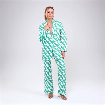 Akusti̇k Desenli̇ Di̇ji̇tal Baski Ceket