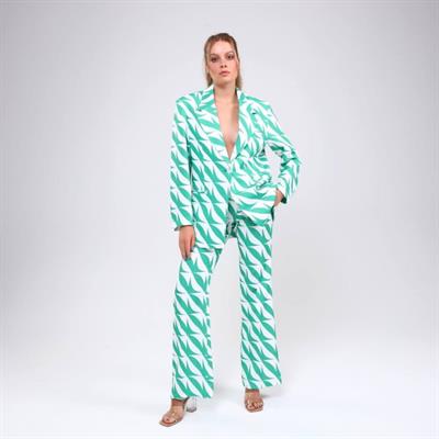 Akusti̇k Desenli̇ Di̇ji̇tal Baski Ceket