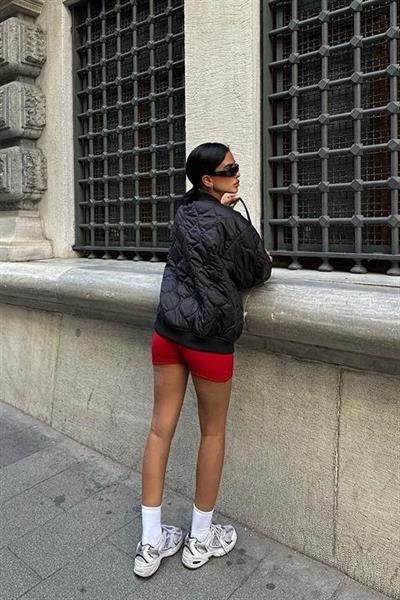 Alisa Oversize Kapitone Bomber Ceket 7058 -08