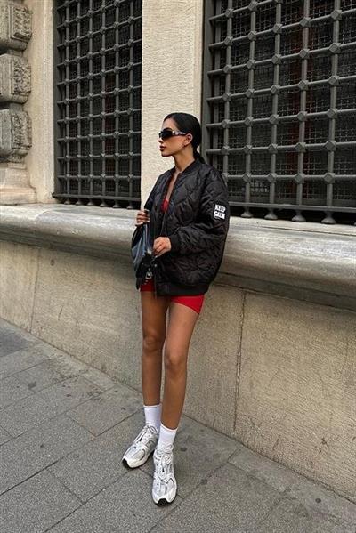 Alisa Oversize Kapitone Bomber Ceket 7058 -08