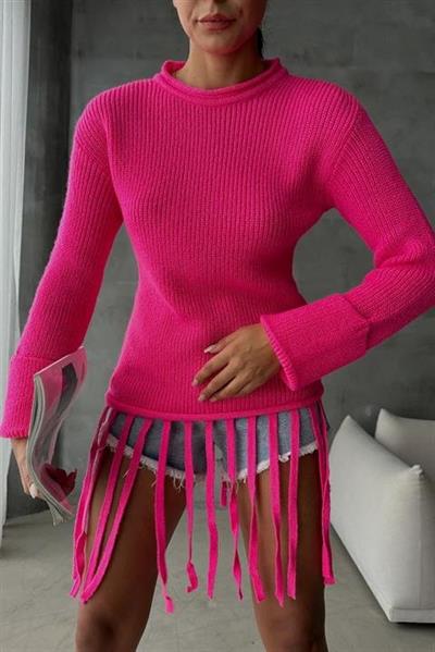 Alise Fitilli Püskül Detay Kazak 1199-09