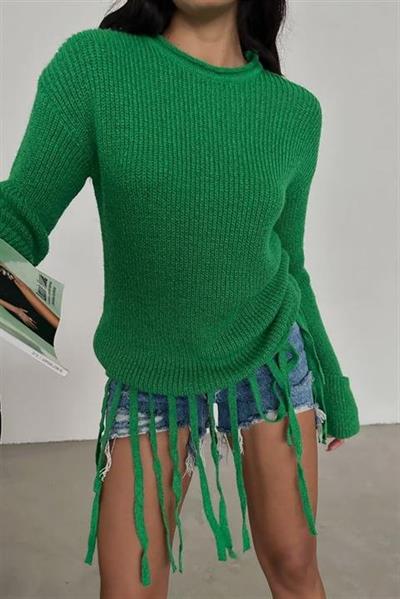 Alise Fitilli Püskül Detay Kazak 1199-09