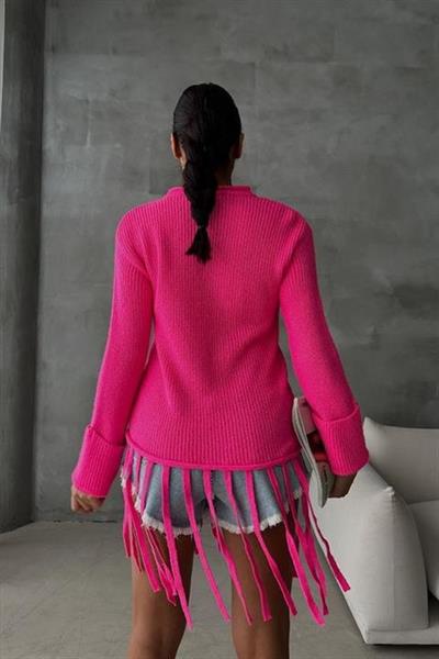 Alise Fitilli Püskül Detay Kazak 1199-09