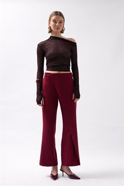 Anvelop Detay Asimetrik Pantolon