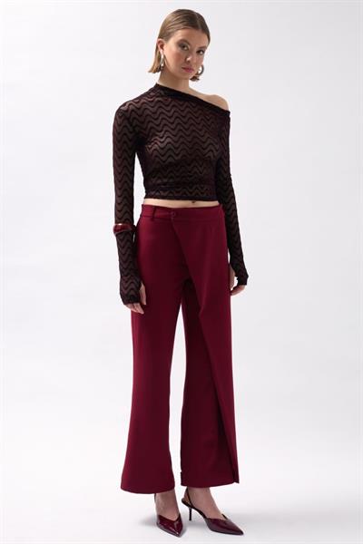 Anvelop Detay Asimetrik Pantolon