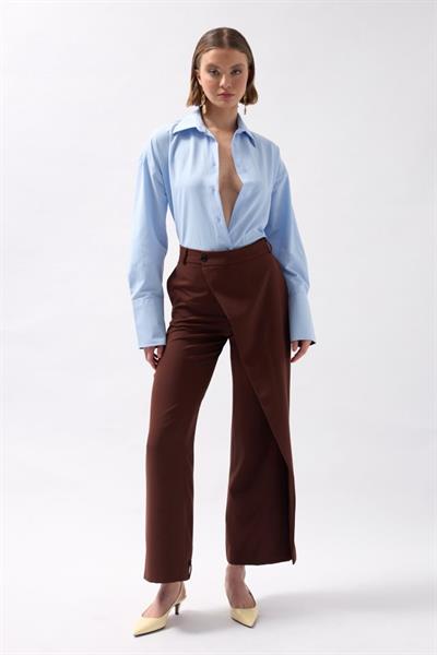 Anvelop Detay Asimetrik Pantolon