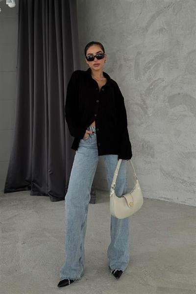 Anya Oversize Gabardin Ceket 6063-8