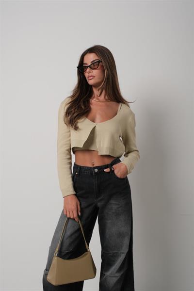 Askılı Bluz Hırka Triko Takım