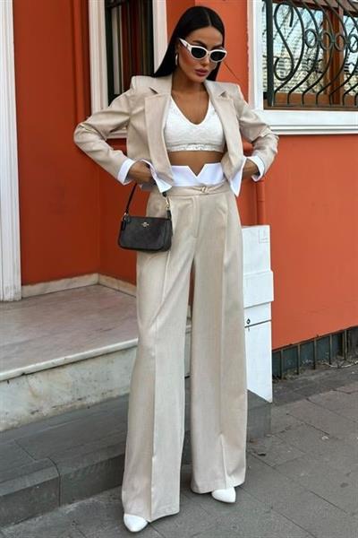 Audrey Crop Ceket Takım 10106