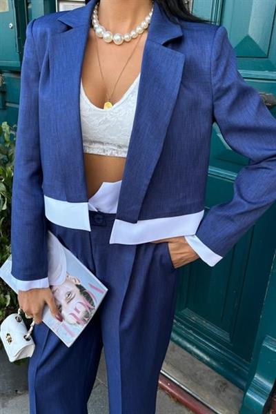 Audrey Crop Ceket Takım 10106