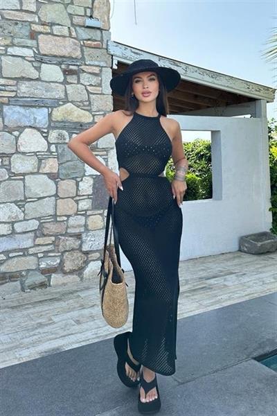 Aurelie Ajurlu Cut Out Elbise 2767