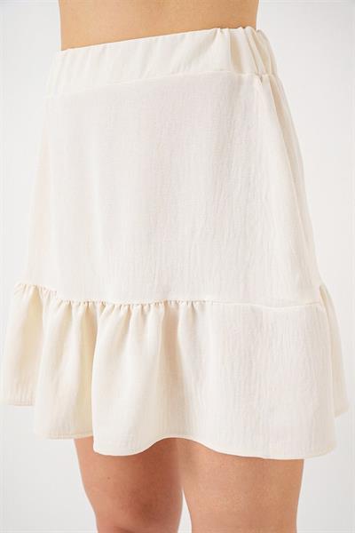 Ayrobin Mini Etek 8054 - Ekru