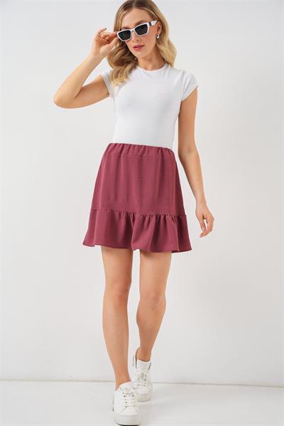 Ayrobin Mini Etek 8054 - Gül Kurusu