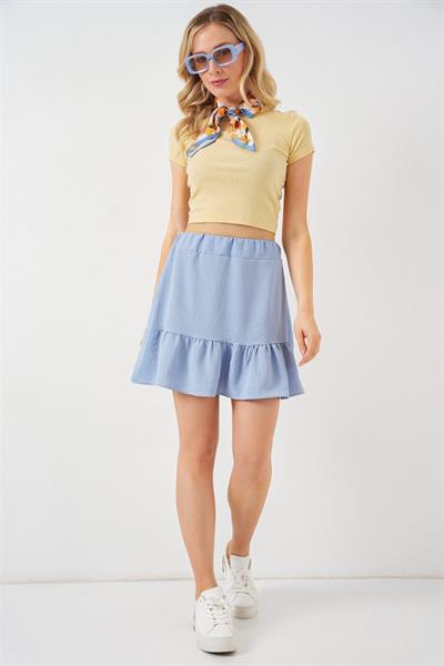 Ayrobin Mini Etek 8054 - Mavi