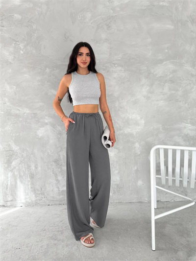 Ayrobin Oversize Pantalon - Füme