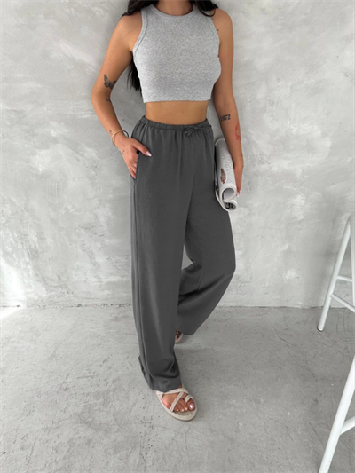 Ayrobin Oversize Pantalon - Füme