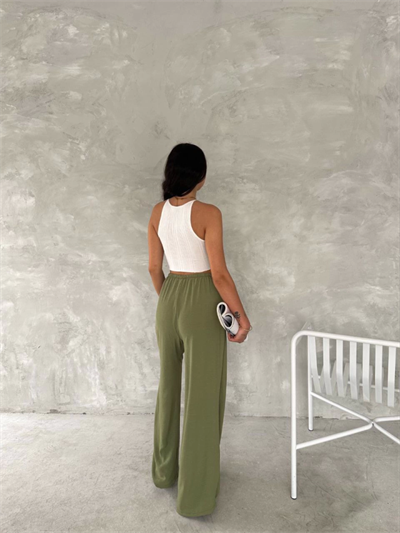 Ayrobin Oversize Pantalon - Mint Yeşili