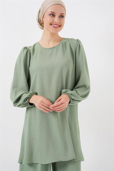 Ayrobin Tunik Pantolon Alt Üst Takım 6712 - Çağla