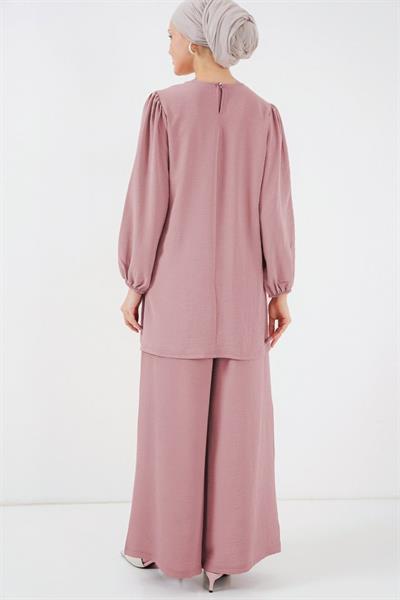 Ayrobin Tunik Pantolon Alt Üst Takım 6712 - Pudra