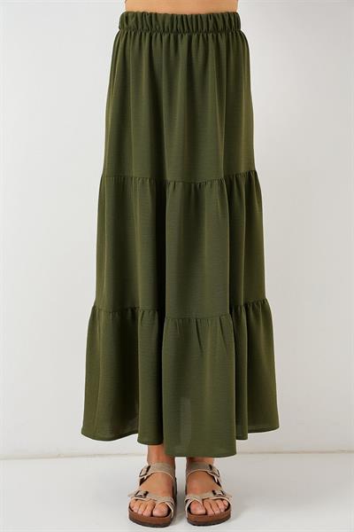 Ayrobin Uzun Etek 8048 - Haki