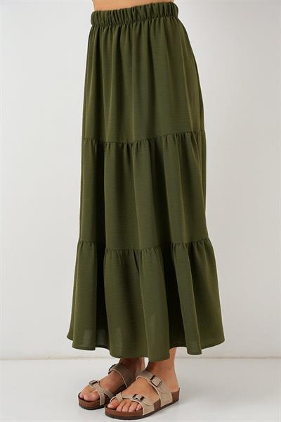Ayrobin Uzun Etek 8048 - Haki