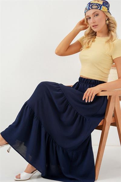 Ayrobin Uzun Etek 8048 - Lacivert