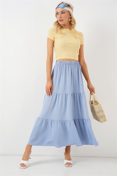 Ayrobin Uzun Etek 8048 - Mavi