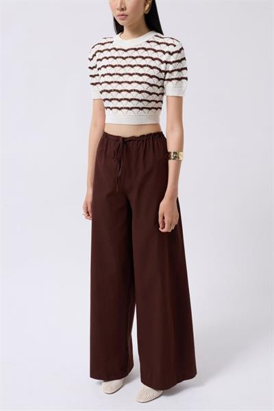 Bağcık Detay Pamuklu Pantolon
