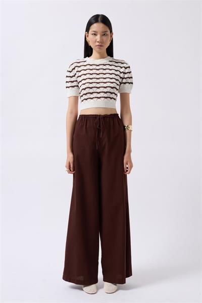 Bağcık Detay Pamuklu Pantolon