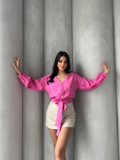 Bağlama Detaylı Gömlek