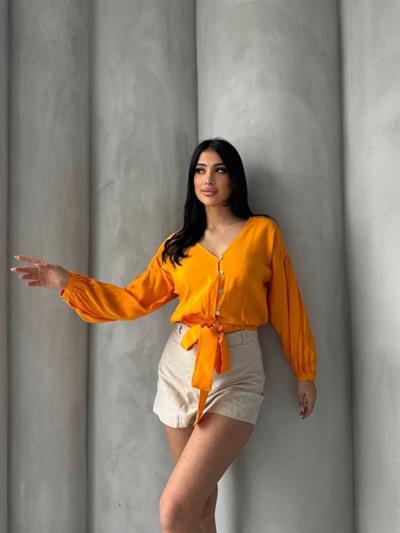 Bağlama Detaylı Gömlek