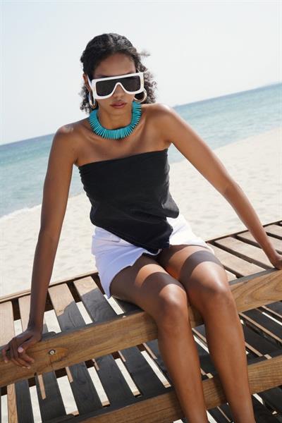 Bağlamalı Denim Crop