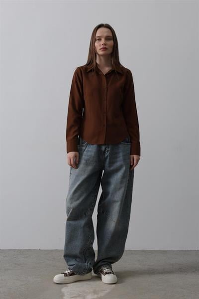 Balon Kesim Pantolon - Mavi