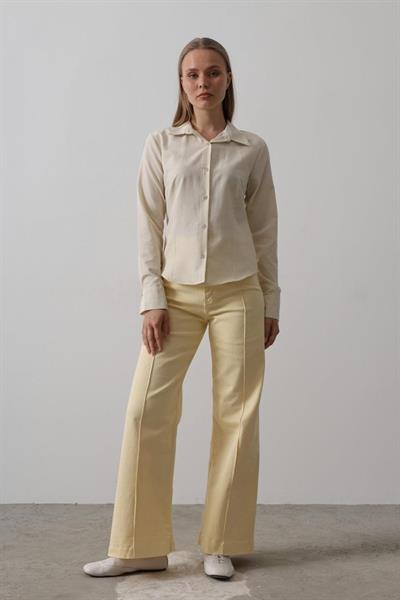 Basic Gömlek - Ekru